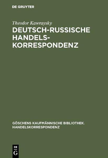 Produktbild: Deutsch-russische Handelskorrespondenz