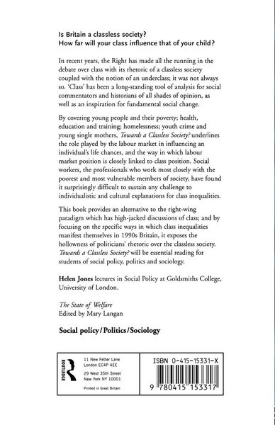 Produktbild: Towards a Classless Society?