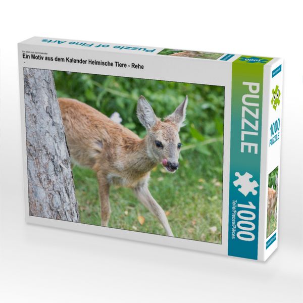Produktbild: CALVENDO Puzzle Ein Motiv aus dem Kalender Heimische Tiere - Rehe | 1000 Teile Lege-Gr&ouml;&szlig;e 64x48cm Foto-Puzzle f&uuml;r gl&uuml;ckliche Stunden