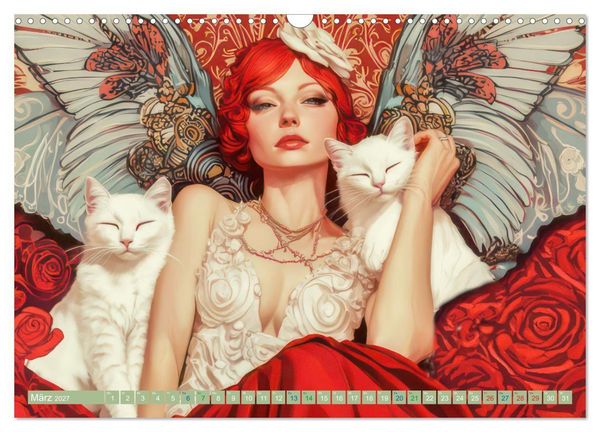 Produktbild: Die Epoche Art Nouveau - Mit eleganter Mode (Wandkalender 2027 DIN A3 quer), CALVENDO Monatskalender