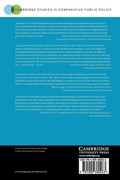 Produktbild: Advising Governments in the Westminster Tradition