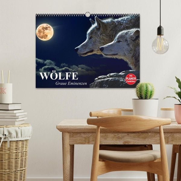 Produktbild: W&ouml;lfe. Graue Eminenzen (Wandkalender 2026 DIN A3 quer), CALVENDO Monatskalender