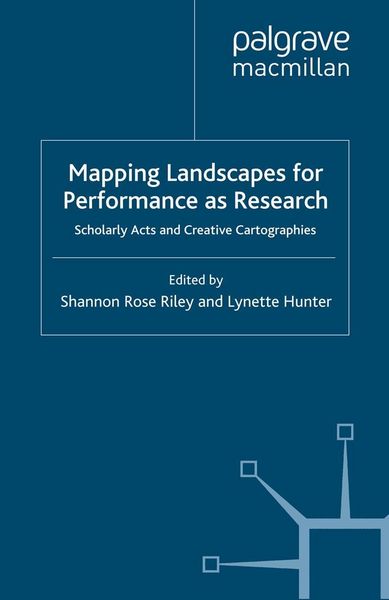 Produktbild: Mapping Landscapes for Performance as Research