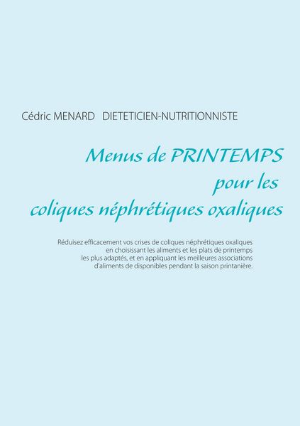Produktbild: Menus de printemps pour les coliques n&eacute;phr&eacute;tiques oxaliques