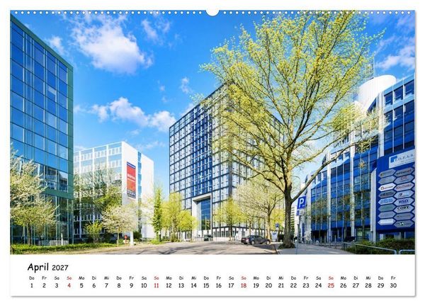 Produktbild: Eschborn Fachwerk und Finanzen (Wandkalender 2027 DIN A2 quer), CALVENDO Monatskalender