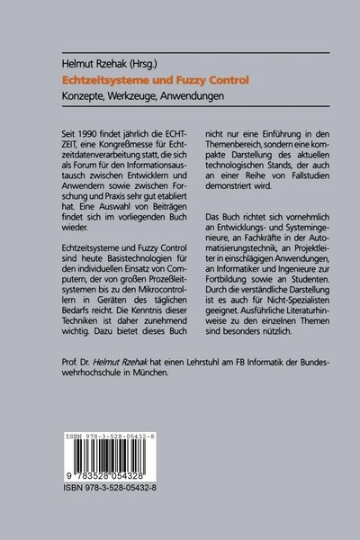 Produktbild: Echtzeitsysteme und Fuzzy Control