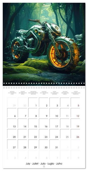 Produktbild: Crazy fantasy Motorbikes (Wall Calendar 2026 12 &times; 12 Inch) CALVENDO 12 Month Wall Calendar