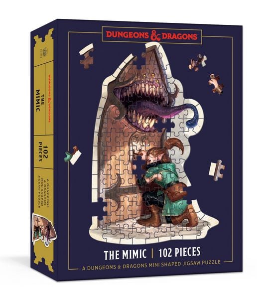 Produktbild: Dungeons & Dragons Mini Shaped Jigsaw Puzzle: The Mimic Edition