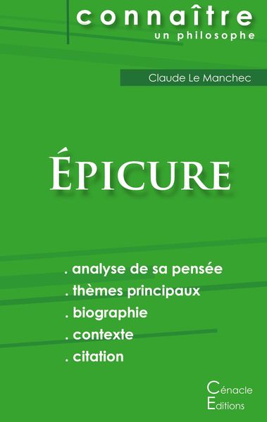 Produktbild: Comprendre &Eacute;picure (analyse compl&egrave;te de sa pens&eacute;e)