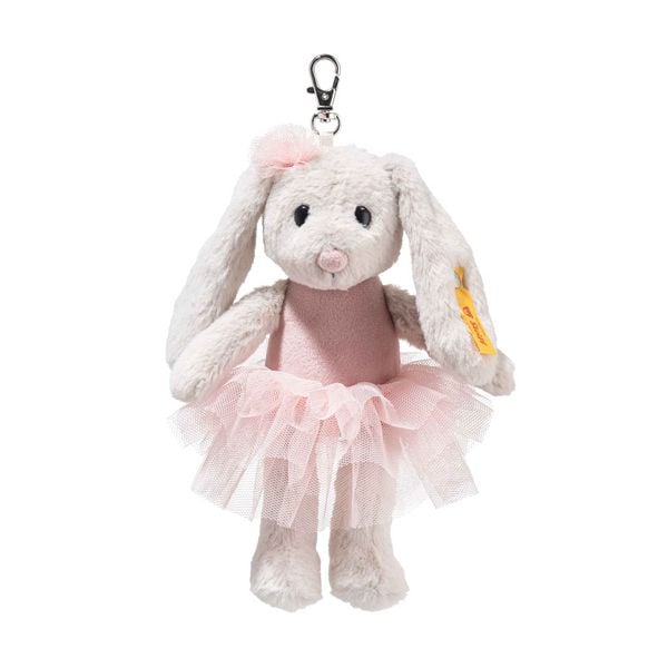 Produktbild: Steiff 112614 - Anh&auml;nger Hoppie Balletthase, wei&szlig;/rosa, Pl&uuml;sch-Schl&uuml;sselanh&auml;nger, 16 cm