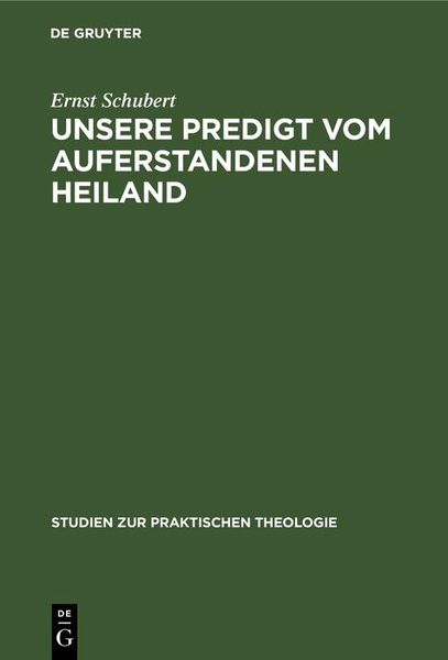 Produktbild: Unsere Predigt vom auferstandenen Heiland