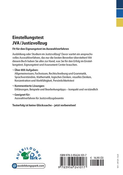 Einstellungstest JVA / Justizvollzug