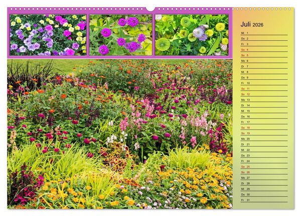 Produktbild: Bl&uuml;hende Gartenparks in Mannheim (hochwertiger Premium Wandkalender 2026 DIN A2 quer), Kunstdruck in Hochglanz