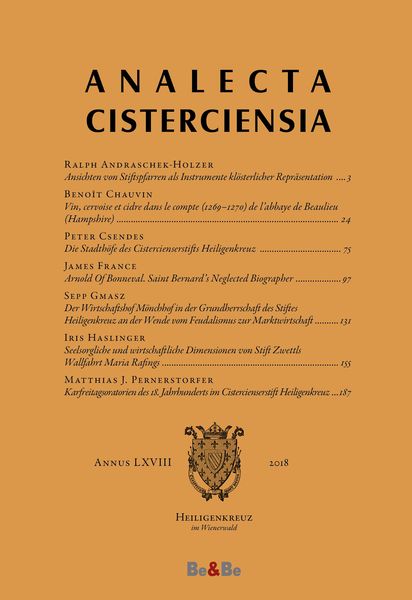 Produktbild: Analecta Cisterciensia 68 (2018)