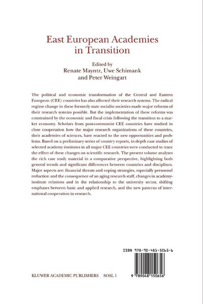 Produktbild: East European Academies in Transition