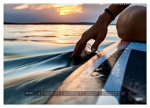 Produktbild: Im Fluss der Zeit &ndash; SUP-Momente zum Durchatmen (hochwertiger Premium Wandkalender 2027 DIN A2 quer), Kunstdruck in Hochglanz