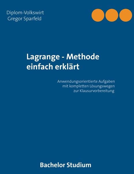 Produktbild: Lagrange - Methode einfach erkl&auml;rt