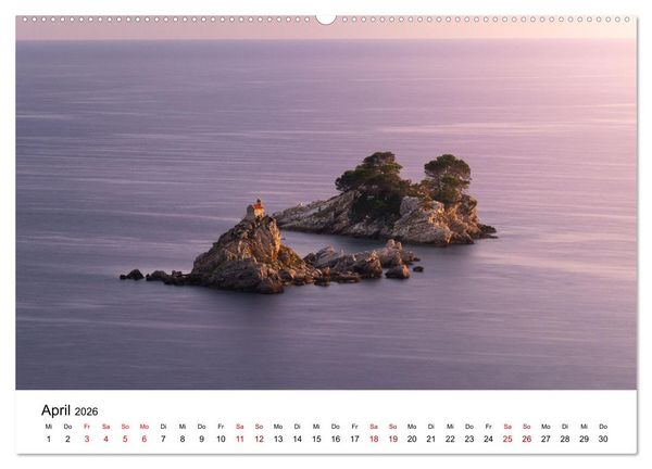 Produktbild: Im Rhythmus der Wellen - Ein Jahr am Meer (Wandkalender 2026 DIN A2 quer), CALVENDO Monatskalender