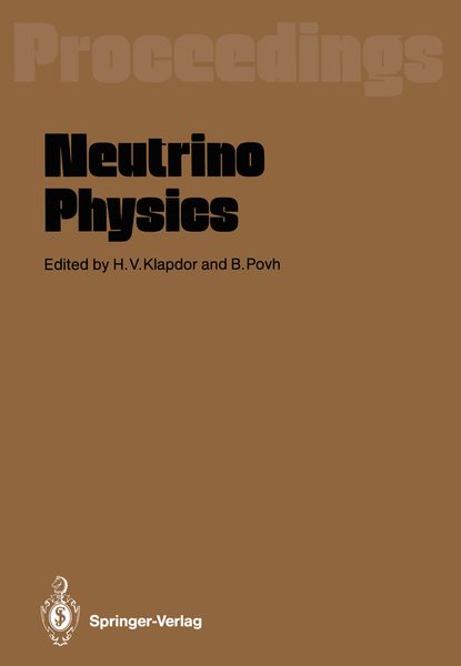 Produktbild: Neutrino Physics