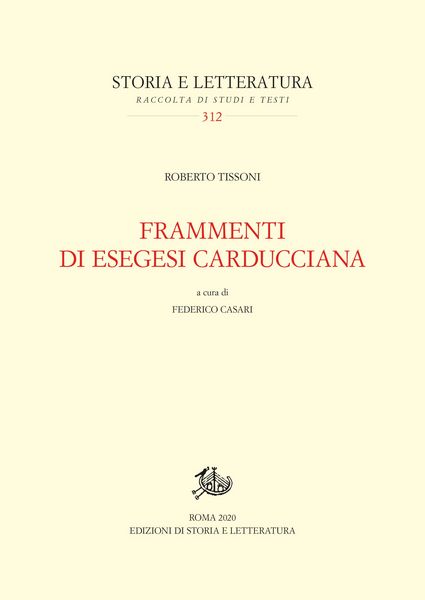 Produktbild: Frammenti di esegesi carducciana