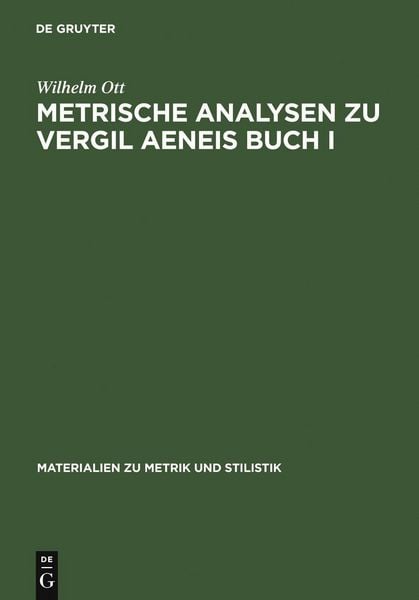 Produktbild: Metrische Analysen zu Vergil Aeneis Buch I
