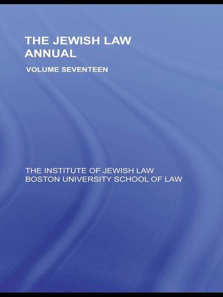 Produktbild: The Jewish Law Annual Volume 17