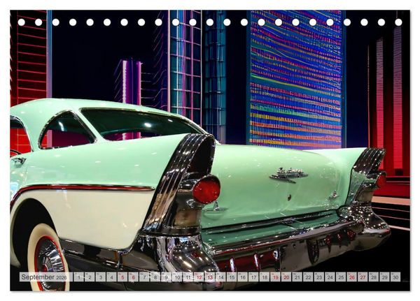 Produktbild: US Classic Cars im Jet-Age (Tischkalender 2026 DIN A5 quer), CALVENDO Monatskalender
