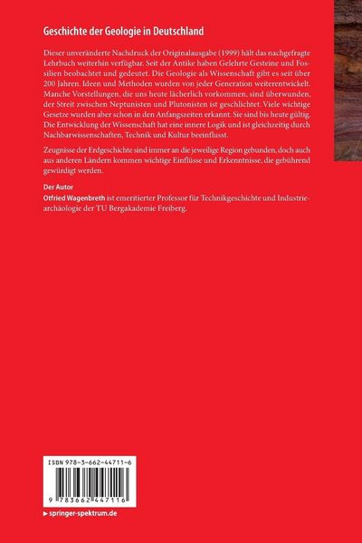Produktbild: Geschichte der Geologie in Deutschland