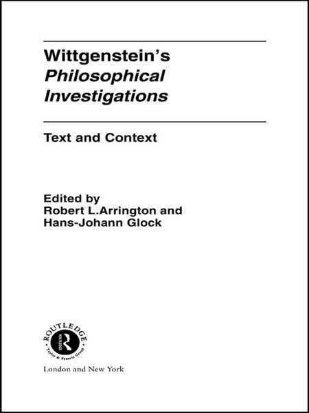 Produktbild: Wittgenstein's Philosophical Investigations
