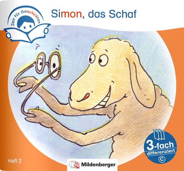 Produktbild: Zeit f&uuml;r Geschichten &ndash; 3-fach differenziert, Heft 2: Simon, das Schaf &ndash; C