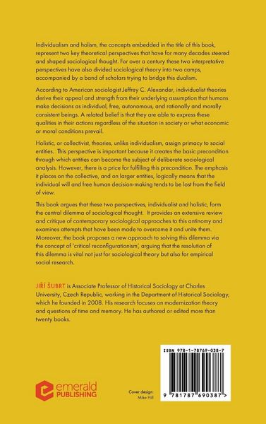 Produktbild: Individualism, Holism and the Central Dilemma of Sociological Theory