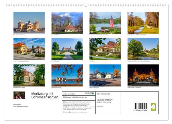 Produktbild: Moritzburg mit Schlossansichten (Wandkalender 2027 DIN A2 quer), CALVENDO Monatskalender