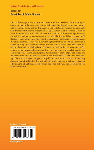 Produktbild: Principles of Public Finance