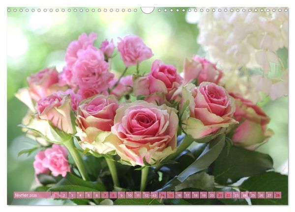 Produktbild: Le moment des roses (Calendrier mural 2026 DIN A3 vertical), CALVENDO calendrier mensuel