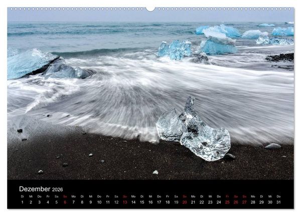 Produktbild: Island - einzigartige Landschaften (Wandkalender 2026 DIN A2 quer), CALVENDO Monatskalender