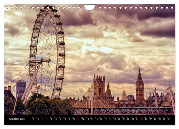 Produktbild: Weltmetropole London (Wandkalender 2026 DIN A4 quer), CALVENDO Monatskalender