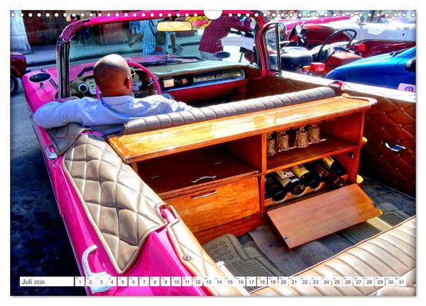 Produktbild: BEST OF CADILLAC - Traumschiff mit Bar und Flossen (Wandkalender 2026 DIN A3 quer), CALVENDO Monatskalender