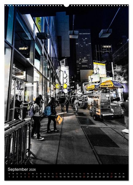 Produktbild: NEW YORK &ndash; street view (hochwertiger Premium Wandkalender 2026 DIN A2 hoch), Kunstdruck in Hochglanz