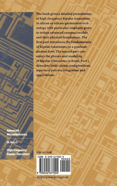 Produktbild: High-Frequency Bipolar Transistors