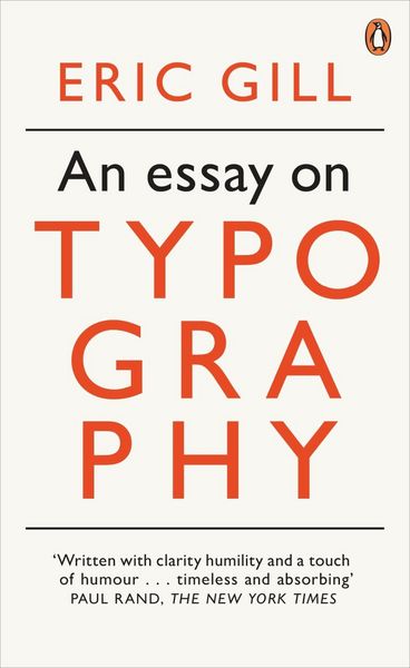 Produktbild: An Essay on Typography