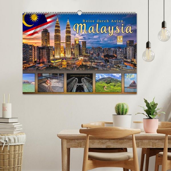 Produktbild: Reise durch Asien - Malaysia (Wandkalender 2026 DIN A2 quer), CALVENDO Monatskalender