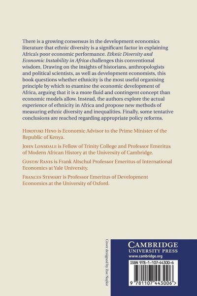 Produktbild: Ethnic Diversity and Economic Instability in Africa
