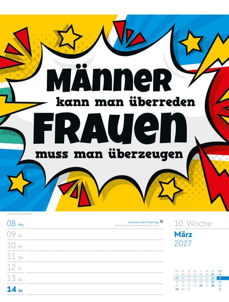 Produktbild: Klartext Spr&uuml;chekalender Wochenplaner 2027