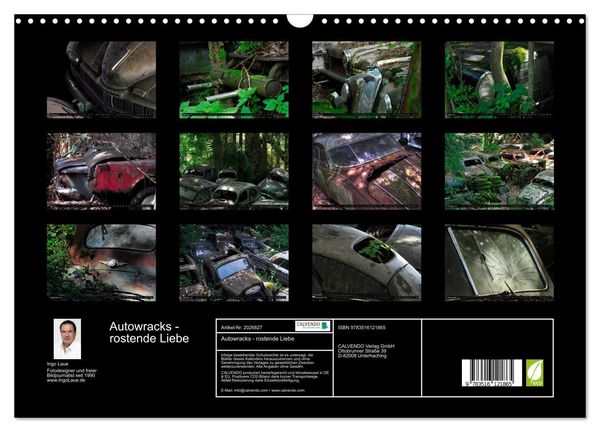 Produktbild: Autowracks - rostende Liebe (Wandkalender 2026 DIN A3 quer), CALVENDO Monatskalender