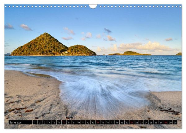 Produktbild: The Caribbean - St. Lucia, The Grenadines and Grenada (Wall Calendar 2026 DIN A3 landscape), CALVENDO 12 Month Wall Calendar