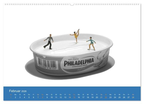 Produktbild: Little Art Sport Kunstkalender (hochwertiger Premium Wandkalender 2026 DIN A2 quer), Kunstdruck in Hochglanz
