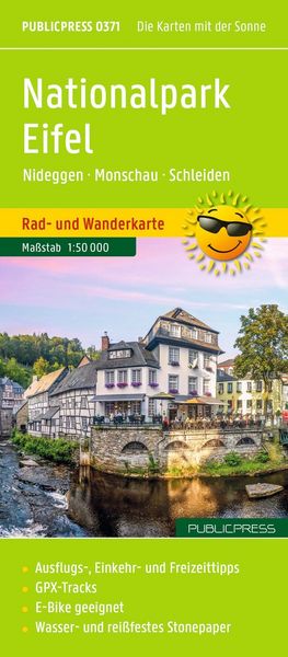 Produktbild: Publicpress Rad- und Wanderkarte Nationalpark Eifel, Nideggen, Monschau, Schleiden 1:50.000