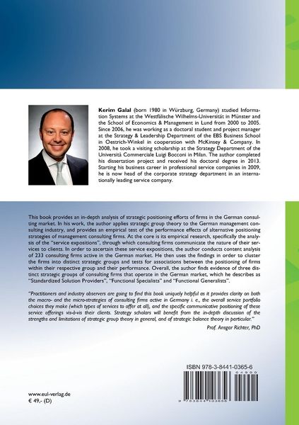 Produktbild: Strategic Positioning in the Consulting Industry