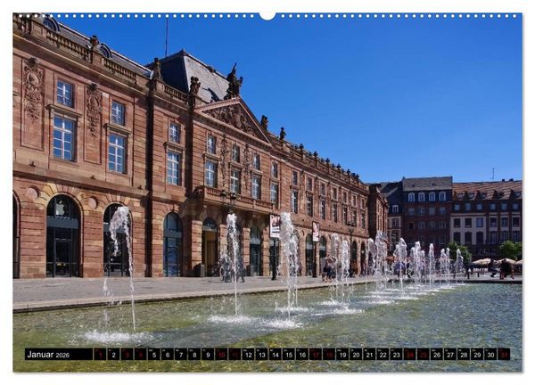 Produktbild: Stra&szlig;burg - Im Herzen Europas (Wandkalender 2026 DIN A2 quer), CALVENDO Monatskalender