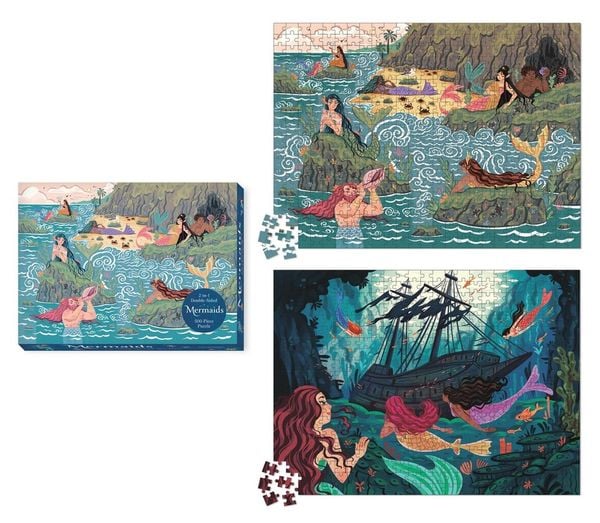 Produktbild: Mermaids 2-In-1 Double-Sided 500-Piece Puzzle